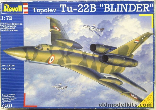 Revell 1/32 Tupolev Tu-22 Blinder - Libya / Iraq / Two USSR, 04371 plastic model kit